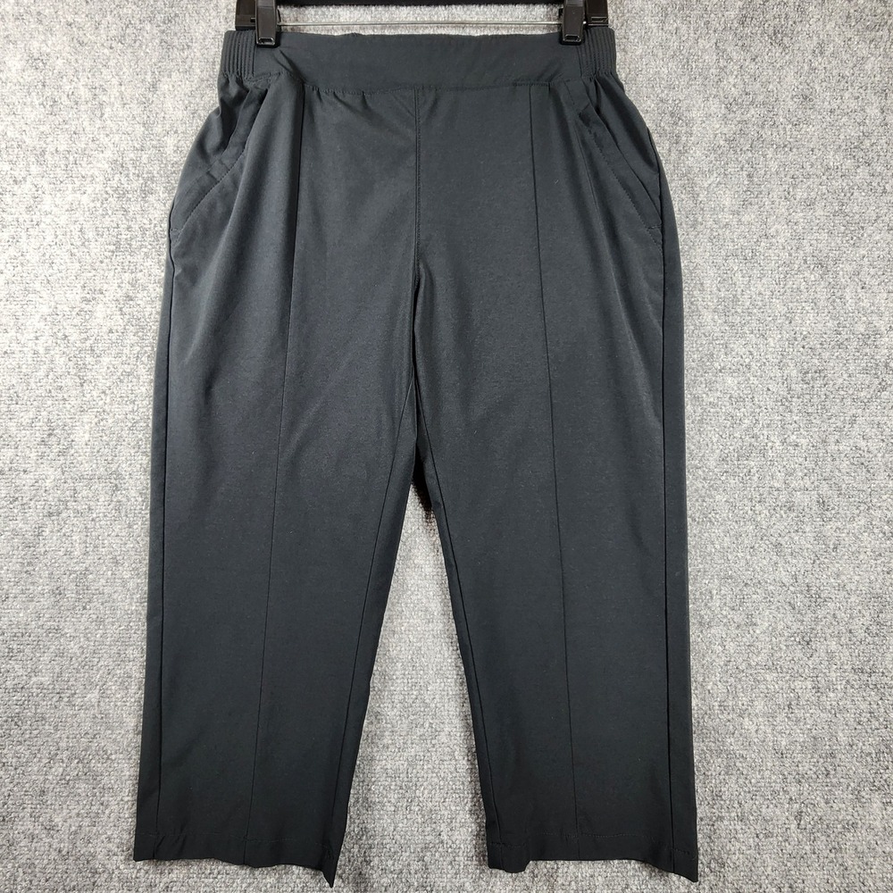 Columbia PFG Black Performance Fishing Gear Capri Pants Women Small XL2502